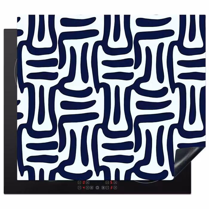 Induction hob protector - Abstract - Modern - Blue