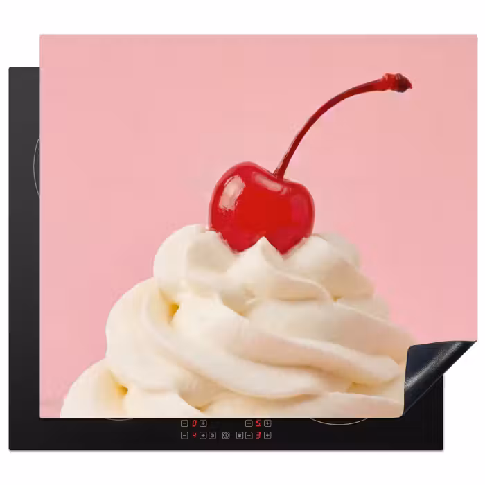 Induction hob protector - Cherry - Whipped Cream - Pink