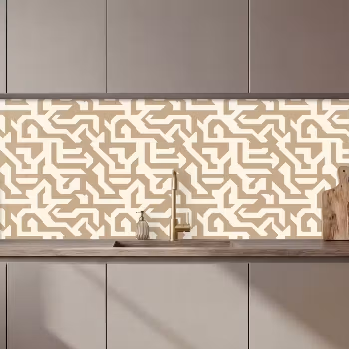 Kitchen splashback - Modern - Abstract - Beige