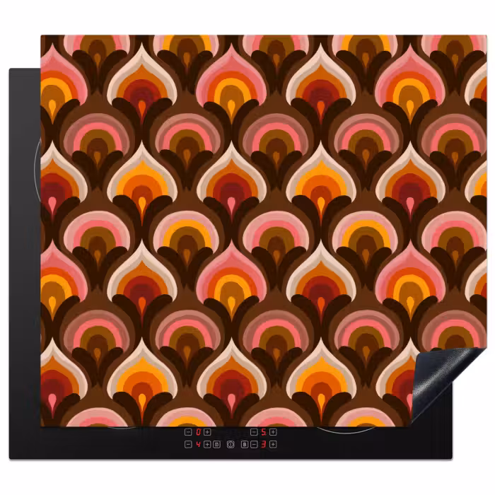 Induction hob protector - Pattern - Retro - Colorful